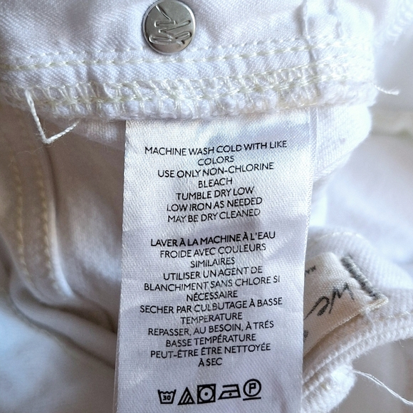 Free People Raw White Ripped High Rise Jeans 28 - Picture 13 of 15